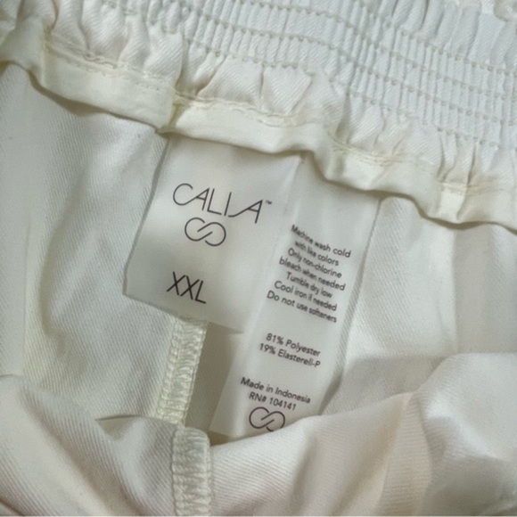 New Calia Woven Paperbag Skort Size XXL Unbleached High Rise - Picture 7 of 7